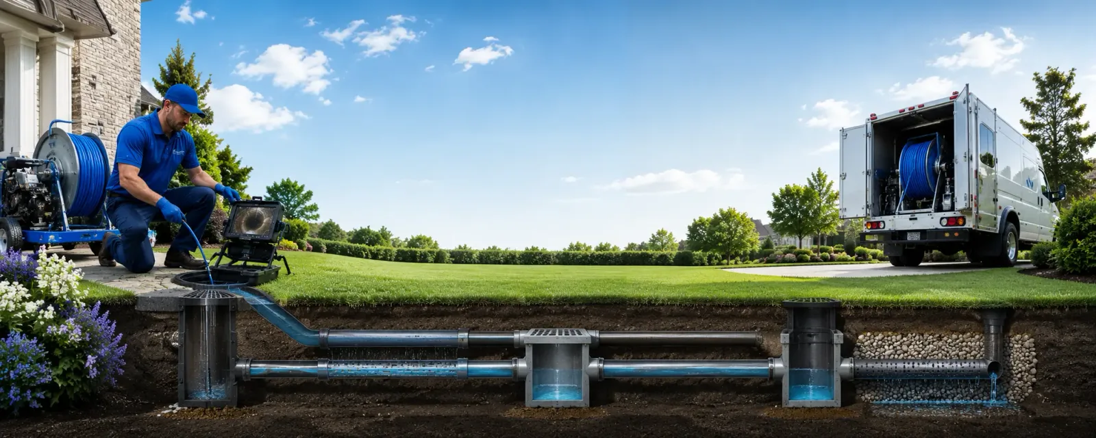 Outdoor drain cleaning information for Corning, IA